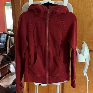 Lululemon Scuba Hoodie, Red, Size 4